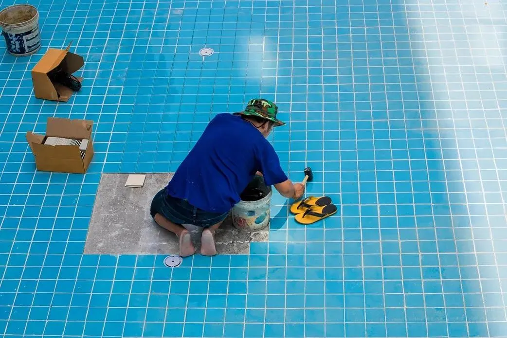 Pool repair and servicing project on the Sunshine Coast