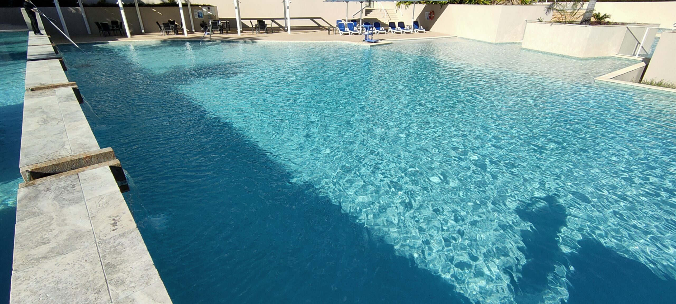 Clean commercial pool maintained on the Sunshine Coast